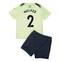 Dres Manchester City Kyle Walker #2 Rezervni za djecu 2022-23 Kratak Rukav (+ kratke hlače)